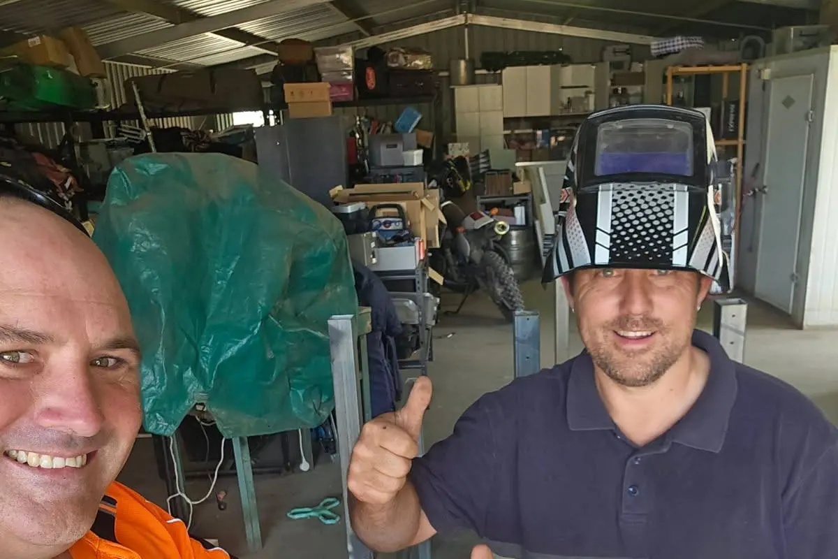 <p>Ridgeview\\u2019s Shannon Rivero with one of his helpers Alistair Macdonald.</p>\\n