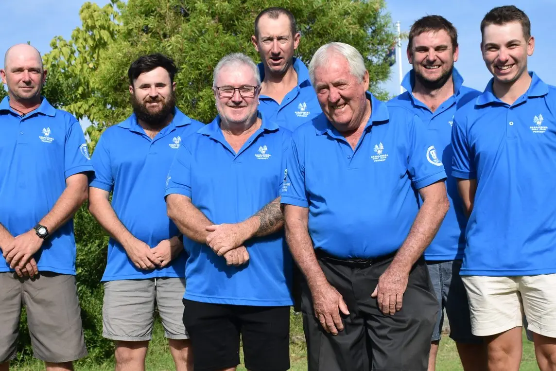 Members of the Narrandera Golf Club men\\u2019s pennants team that will contest Sunday\\u2019s RDGA grand final against Junee at Leeton Golf Club on Sunday.