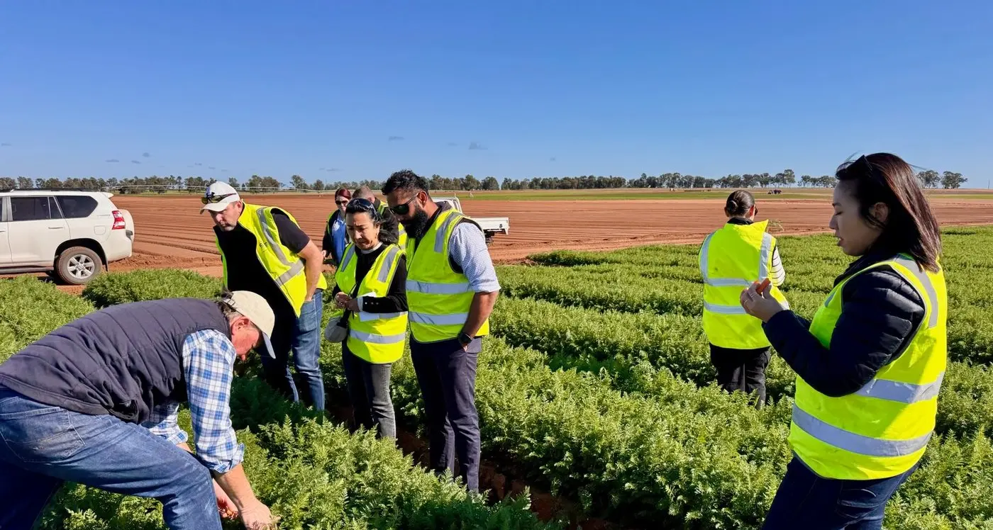 Woolworths visit local farm