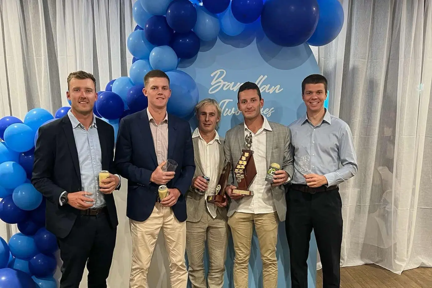 Dwayne Cambell, Mitch Irvin,Harry Morris, Lachie Kill and Brad Radovanovic.\\n