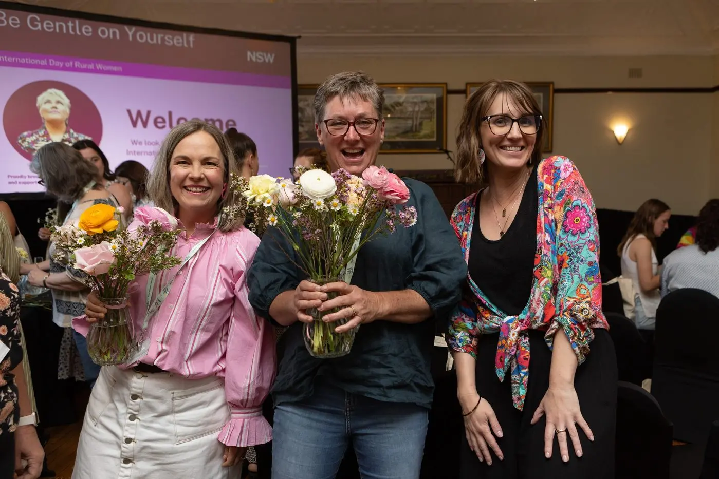 Some of the attendees at the inaugural International Day of Rural Women at Leeton last week.
