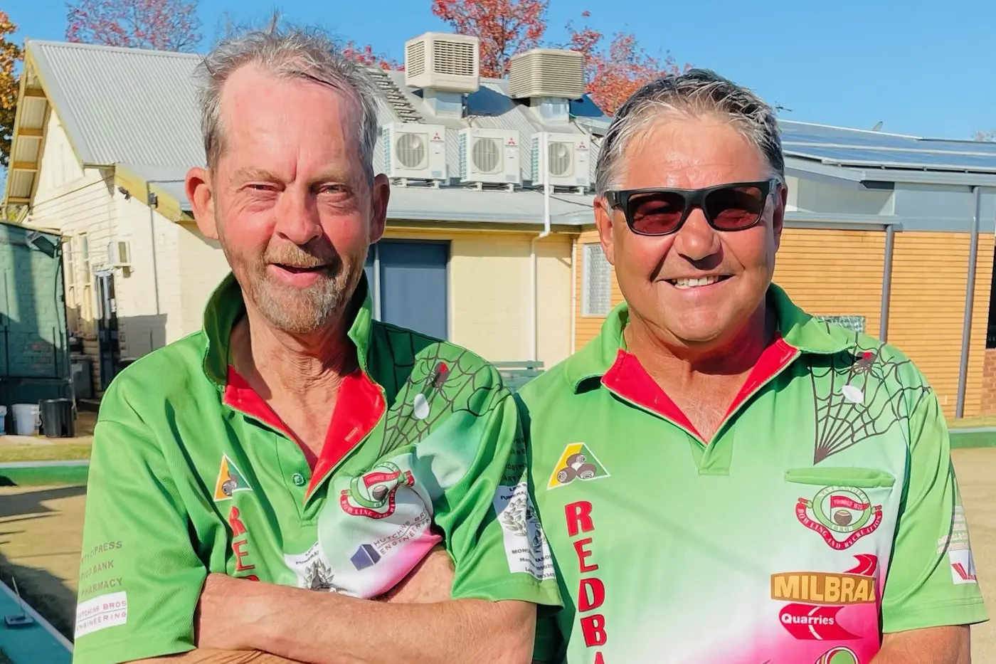 2023 Club Open Singles runner up Peter Durnan and Winner David Ivanoff.