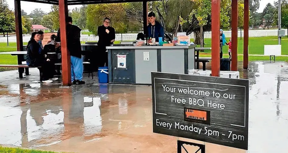 Free weekly BBQ helping form bonds over burgers