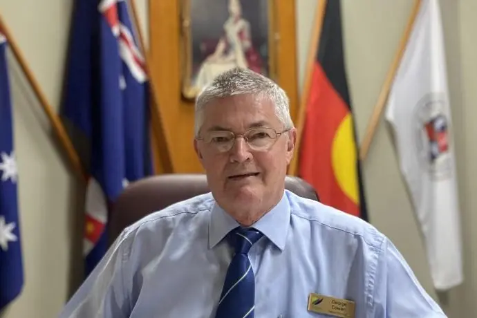 Narrandera Shire Council retiring general manager George Cowan.