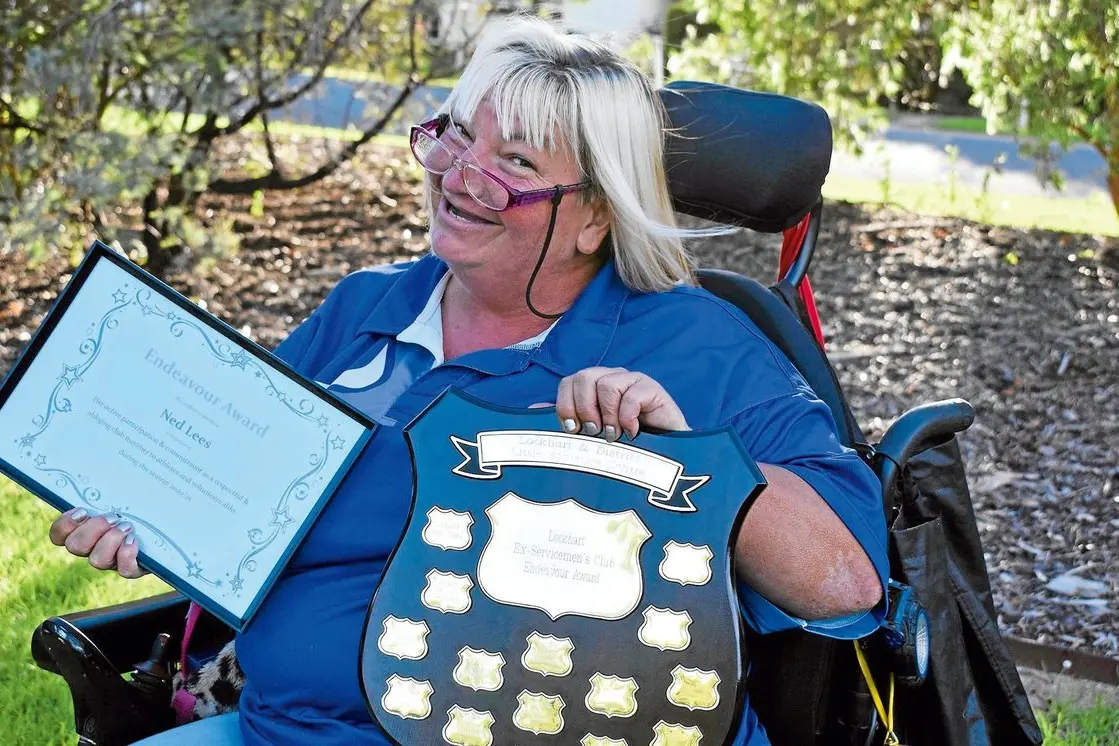 Ned Lees received the Endeavour Award at the Lockhart Little Athletics Presentation Night. Photo: Supplied