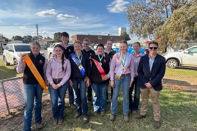 Narrandera High School in the West Wyalong Junior Judging competition.