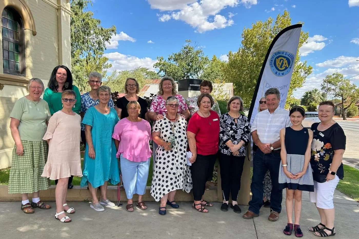 Members of the Narrandera CWA Evening branch at one of the functions they have organised to support worthy causes.