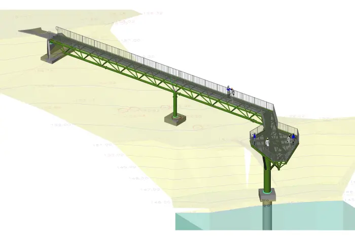 The design for Narrandera Shire Council\\u2019s Lake Talbot skywalk design