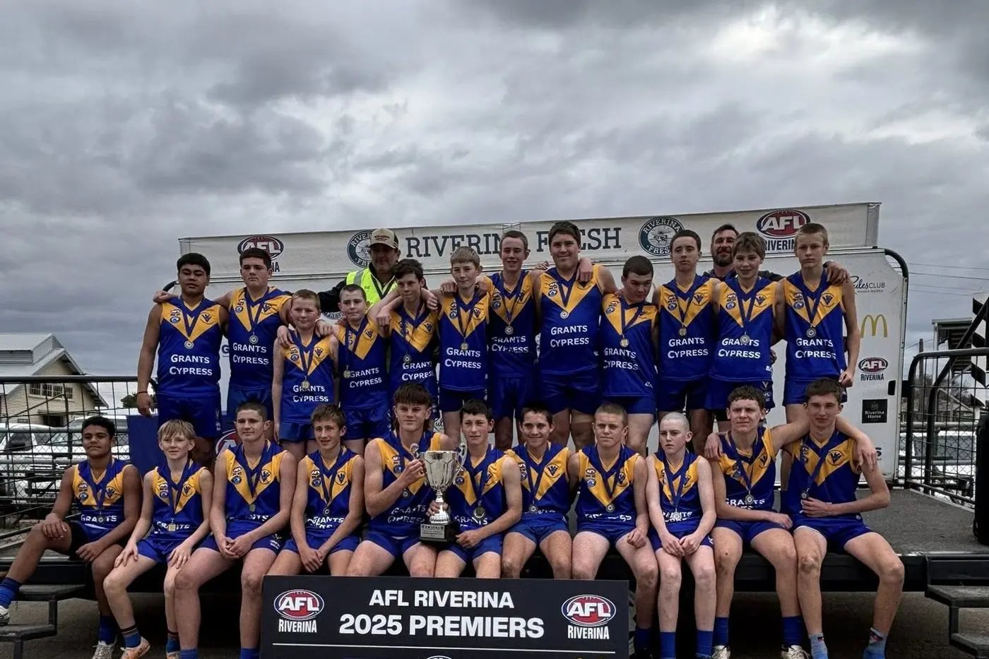 Narrandera Eagles Football Under 15s SWJFNL premiers.