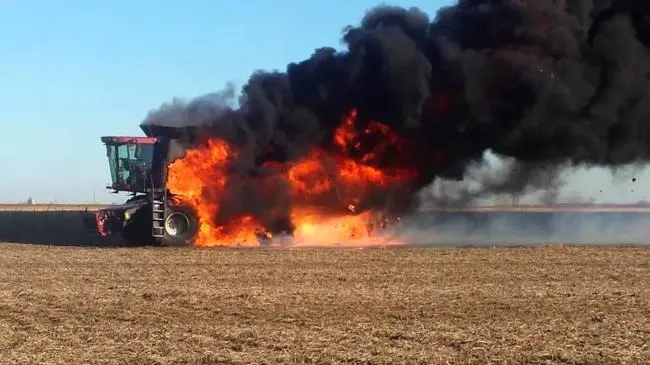 Farm fires a cause for concern as harvesting continues