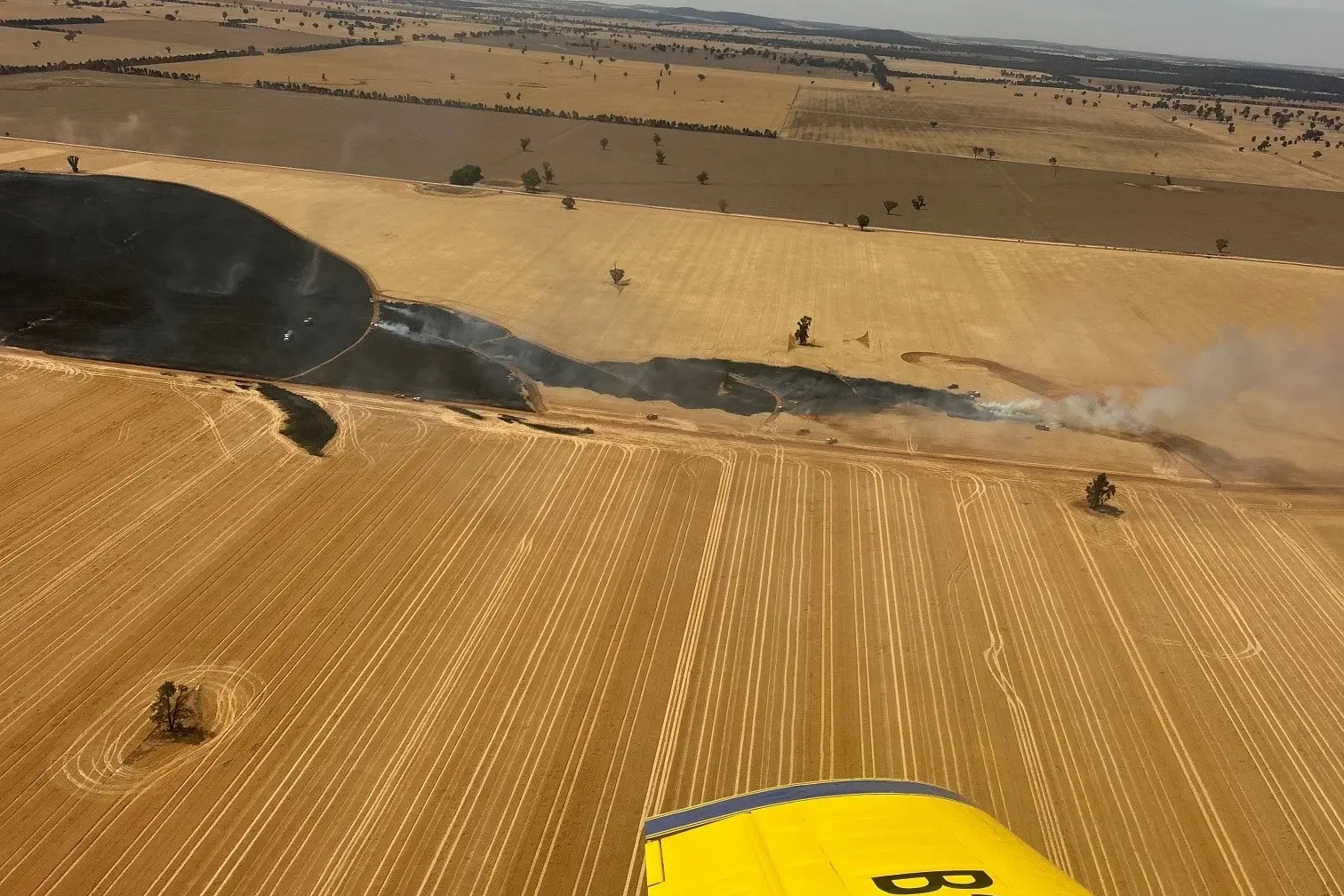 RFS crews fight Landervale fire
