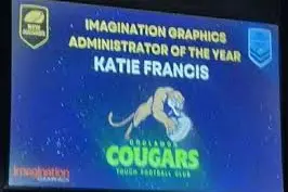 <p>NSW Touch Football Administrator of the Year was awarded to Coolamon\\'s Katie Francis.</p>\\n