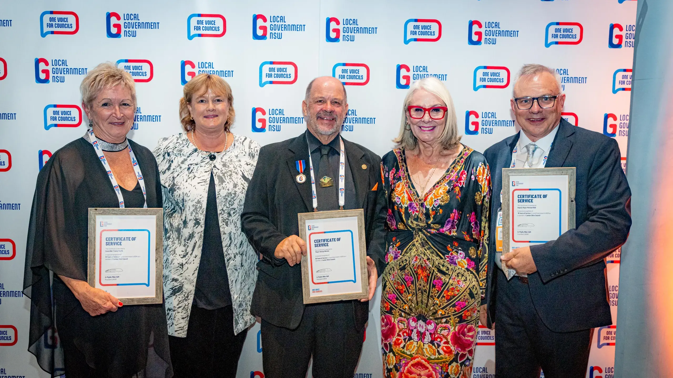 Leeton Shire councillors recognised with LGNSW service awards