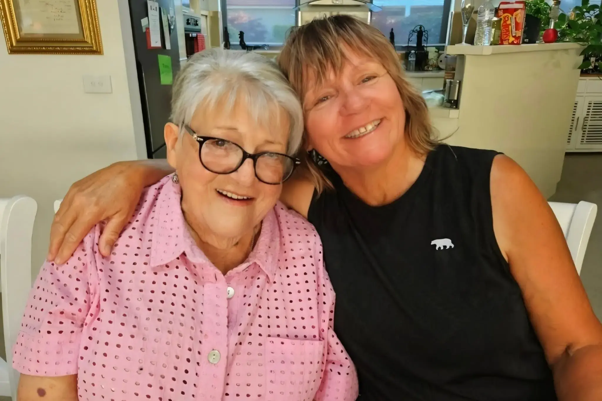<p>Joan Bashir pictured with her daughter Sameera.</p>\\n