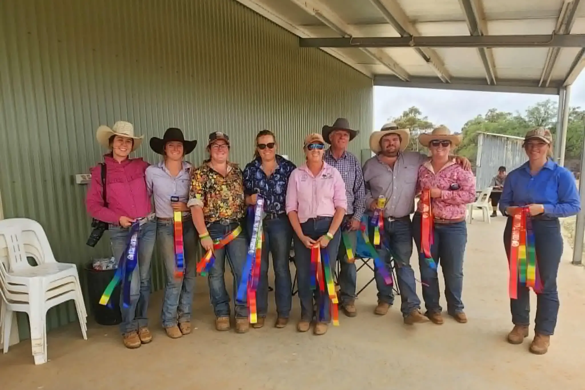 <p>Open competitors at the rodeo.</p>\\n