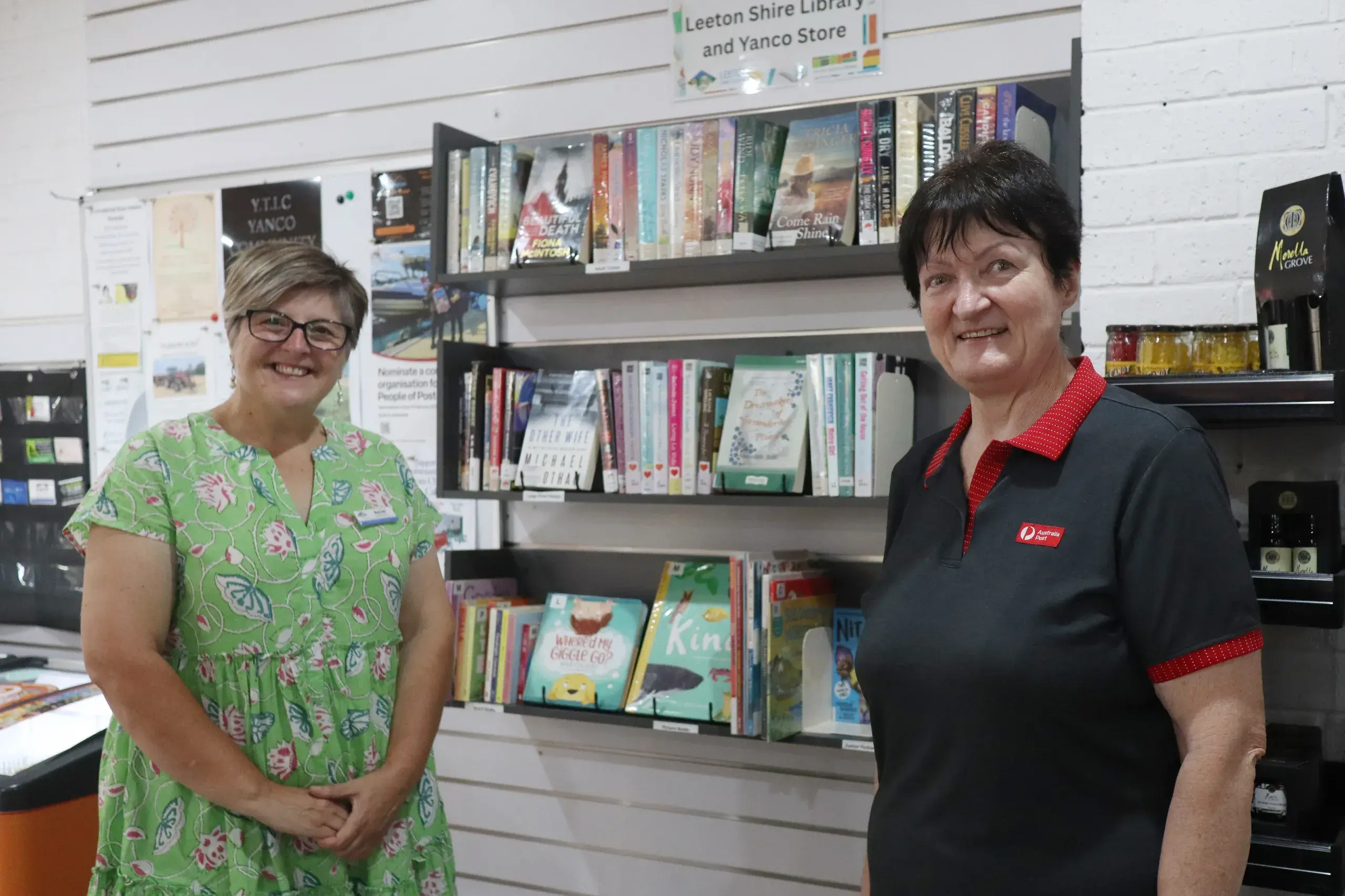 <p>Library Supervisor Rachel Cody with Yanco Store Owner Liz Mason.</p>\\n