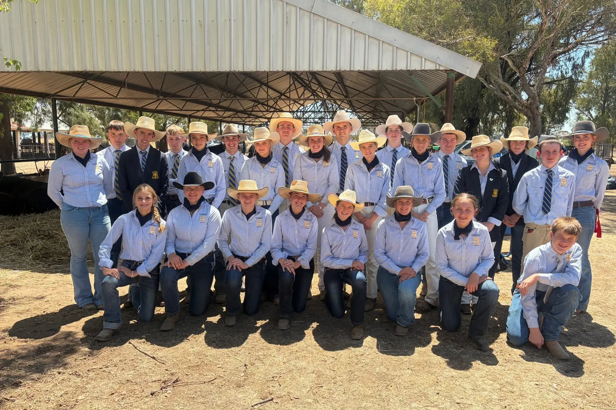 <p>Yanco Agricultural High School students at the sheep and cattle show at Henty.</p>\\n