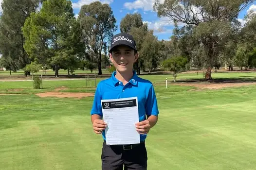 <p>Braxton Ivanoff claimed first place in the Riverina SSA Secondary Golf Stroke Play Championships held at Leeton Golf Club recently..</p>\\n