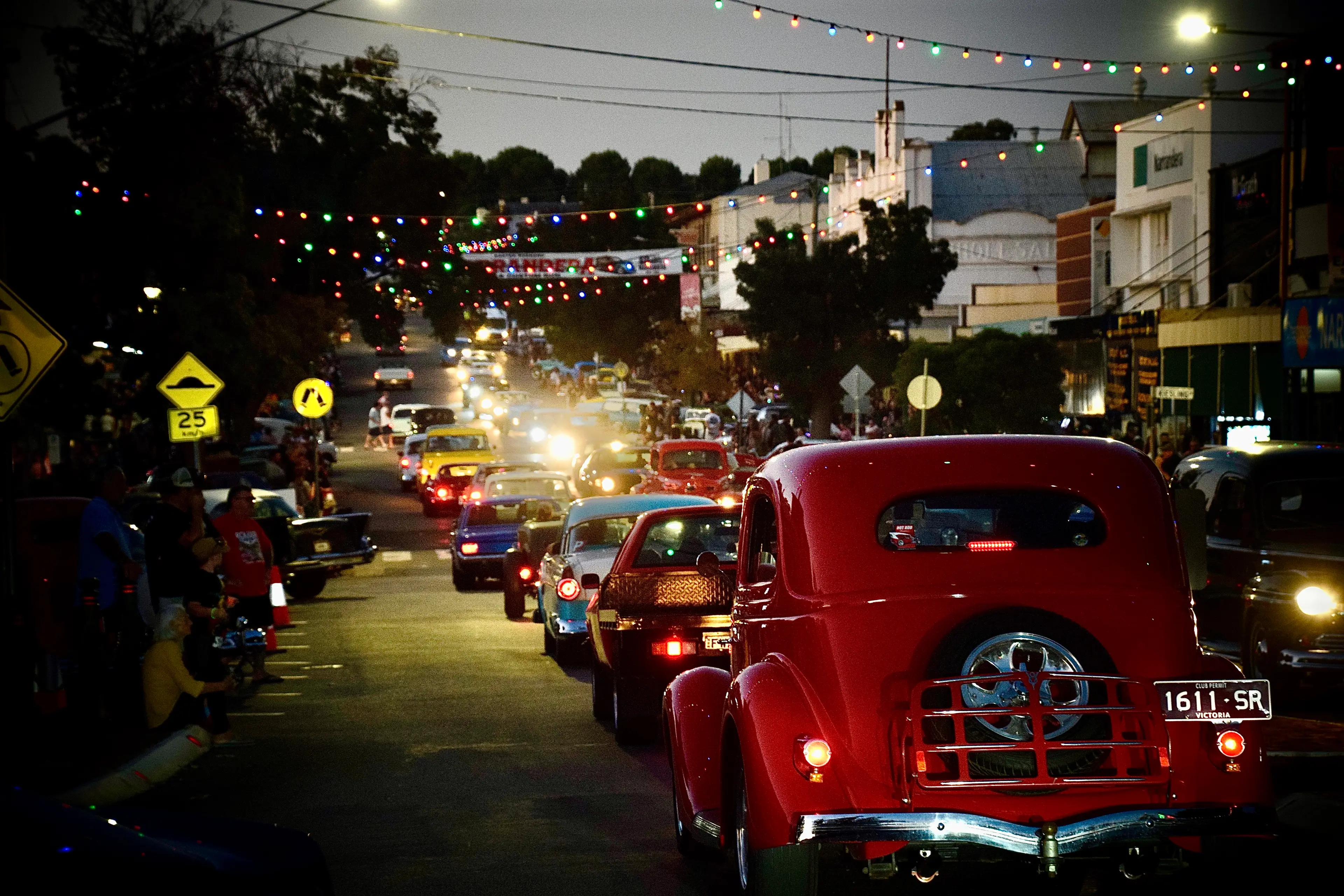 <p>BEAMING: The lights at night from the immaculate cars was a stunning sight to see. PHOTO: Plymouth Dale Photography</p>\\n