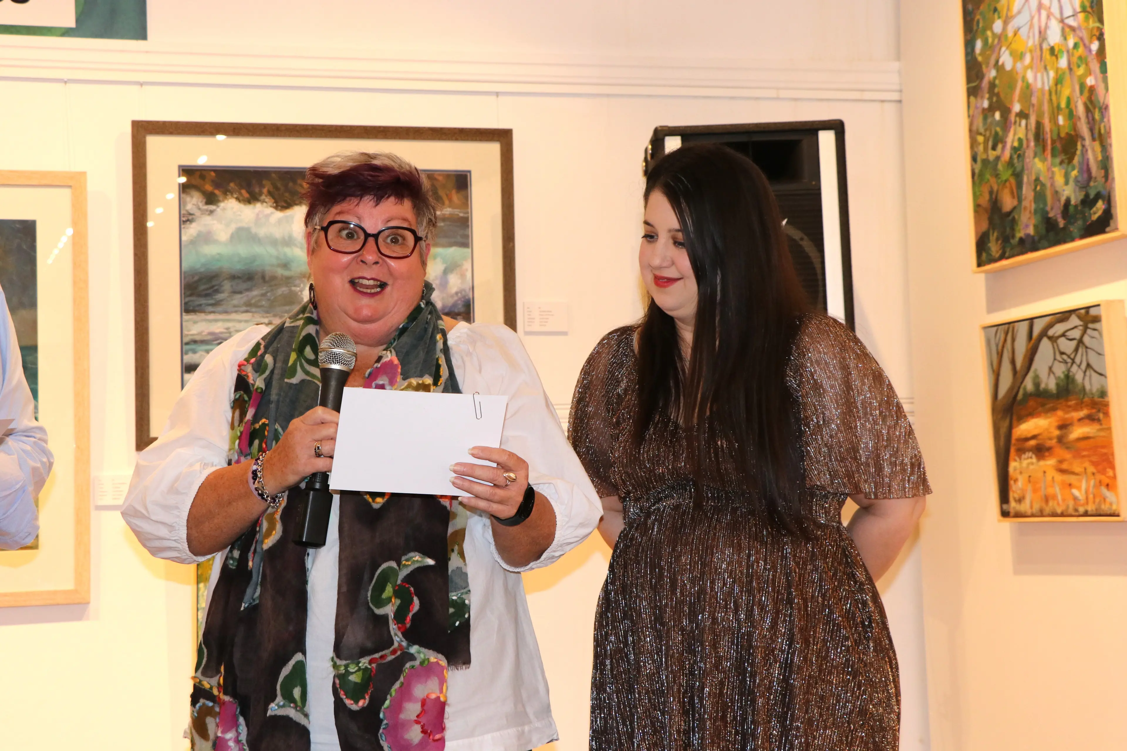 <p>Judges from Western Riverina Arts, Lindee Russell and Camille Whitehead.</p>\\n