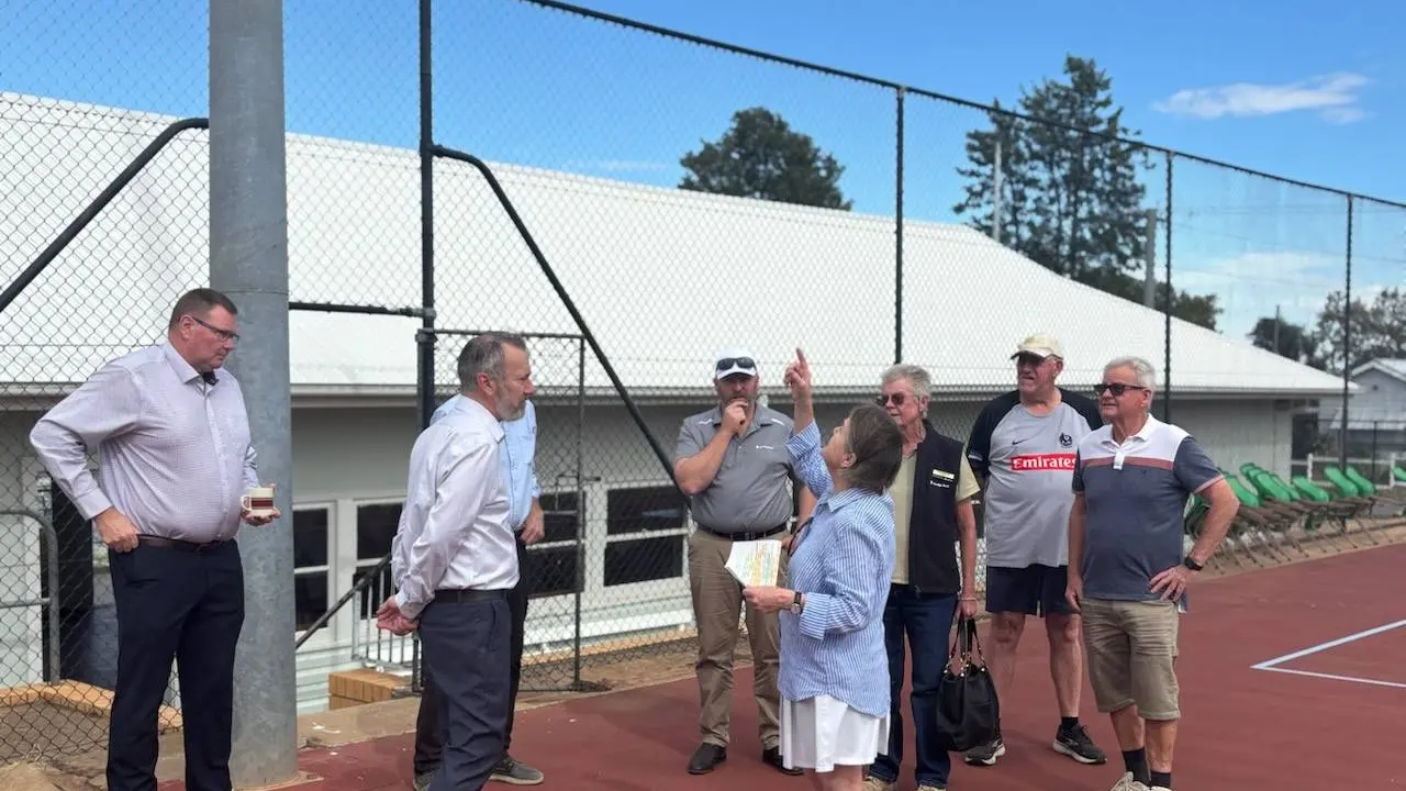 Tennis club function to show off upgrades and say thanks
