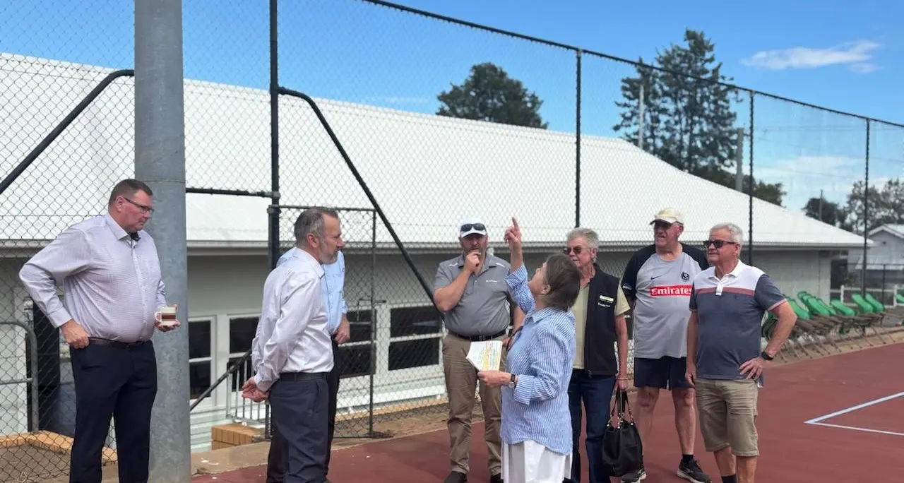 Tennis club function to show off upgrades and say thanks