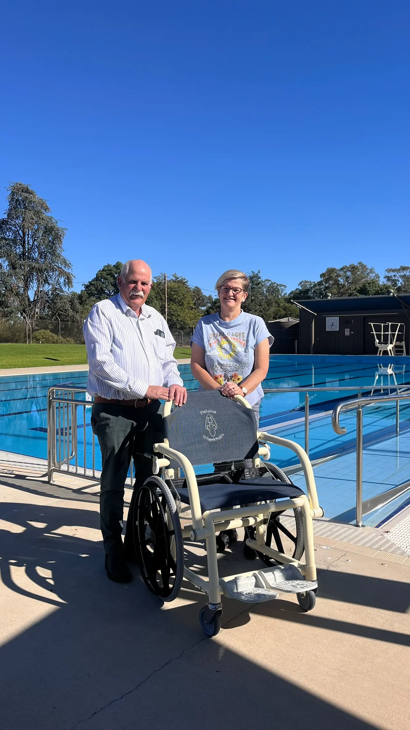 Aquatic wheelchair to enhance access to pool