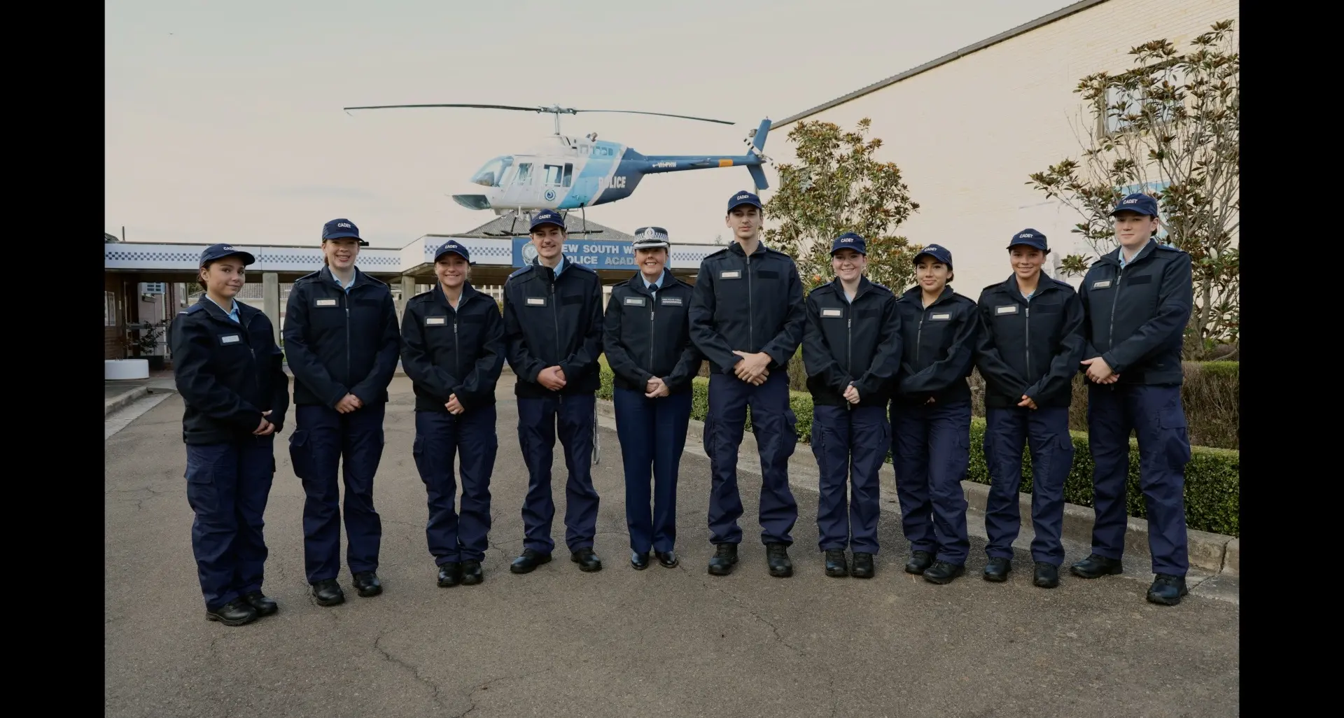 Newly sworn officers start first day