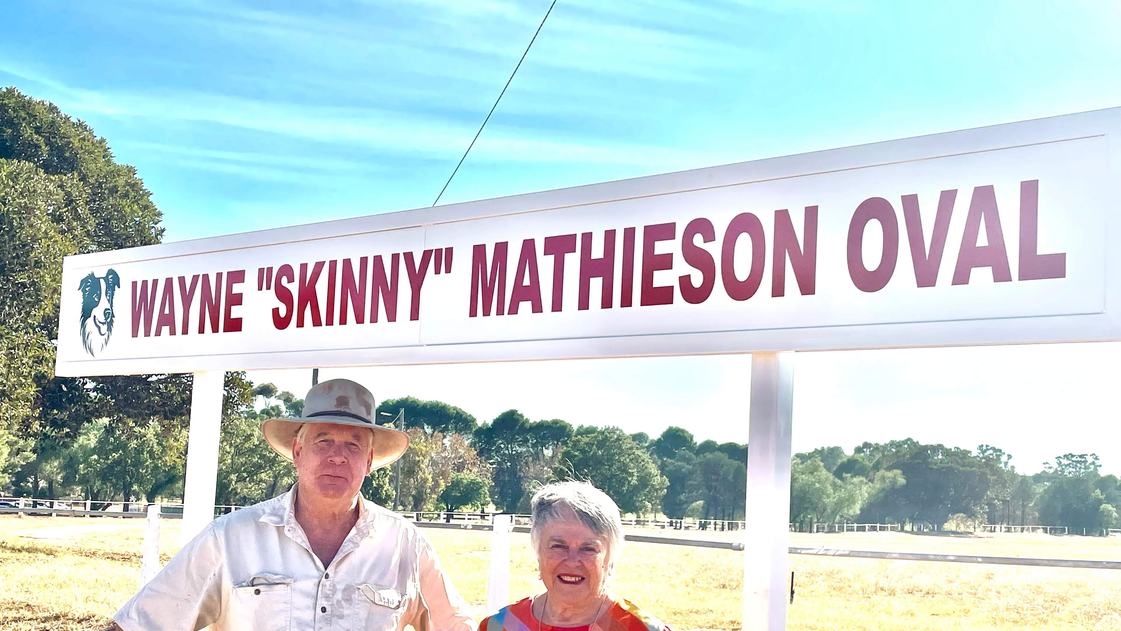 Tribute sign honours dedicated community contributor at Narrandera Showground