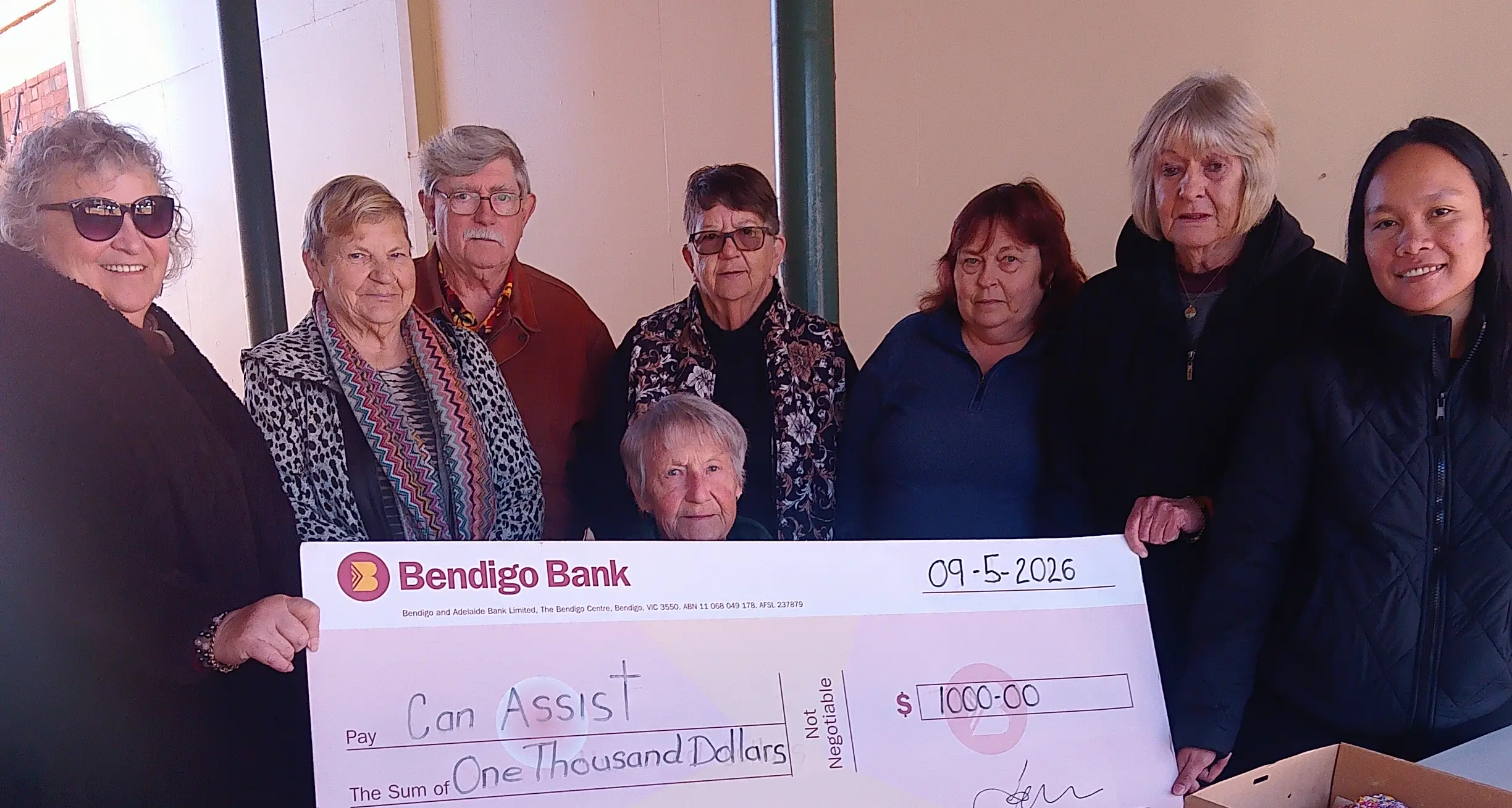Senior Citizens raise funds for Can Assist
