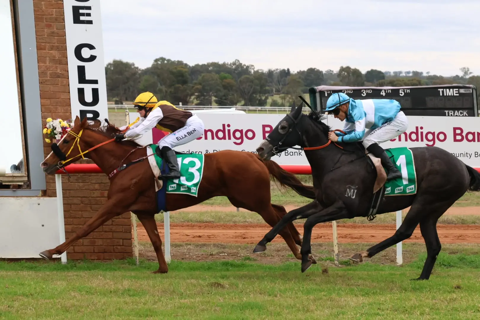 <p>Ella Bent wins aboard Carry On Lizzy. PHOTO: Jeff Hanson (Dusty Hooves Media)</p>\\n
