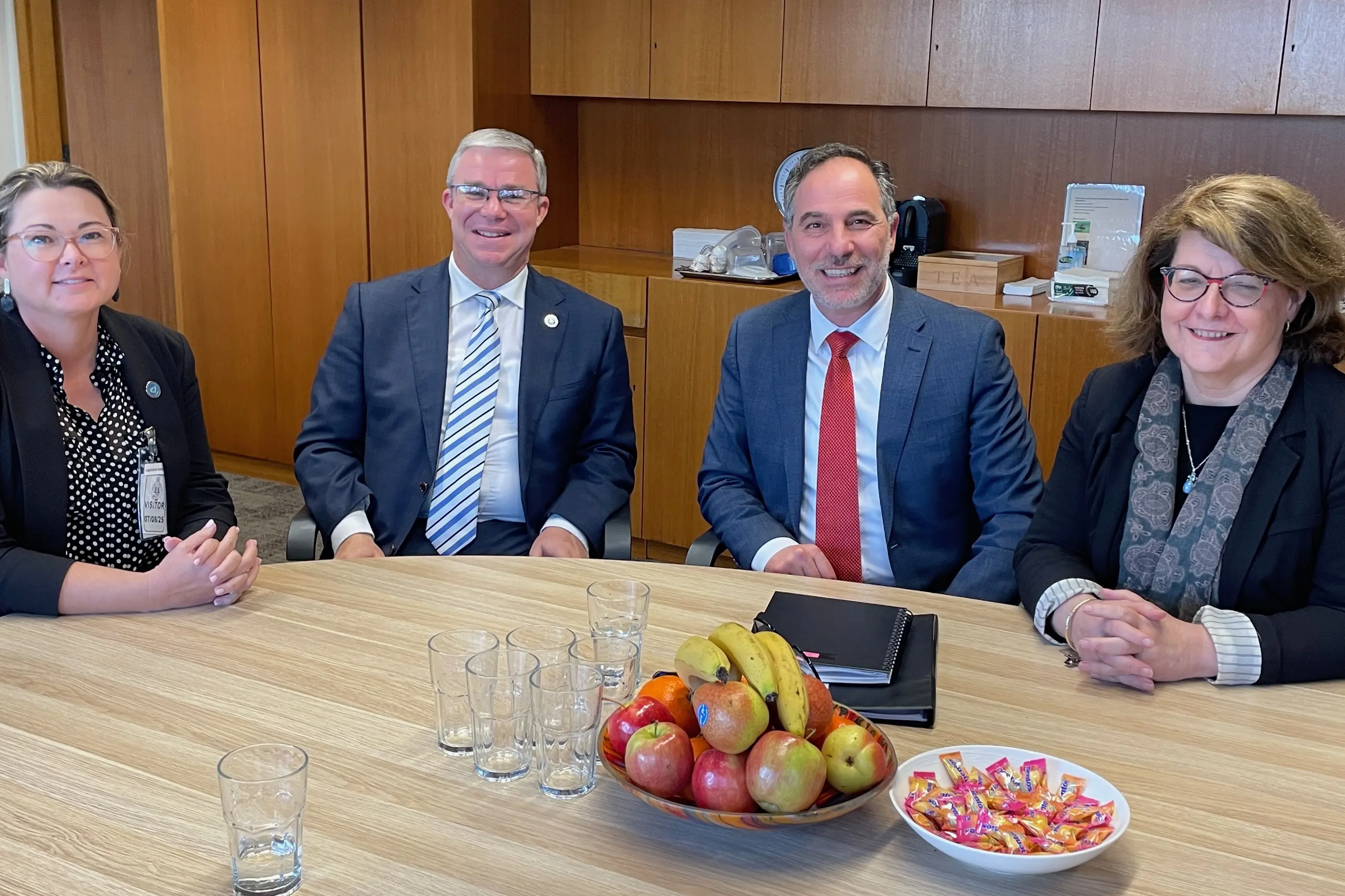 <p>Melissa Boxall, Rick Firman OAM, The Hon Jihad Dib MP and Julie Briggs.</p>\\n