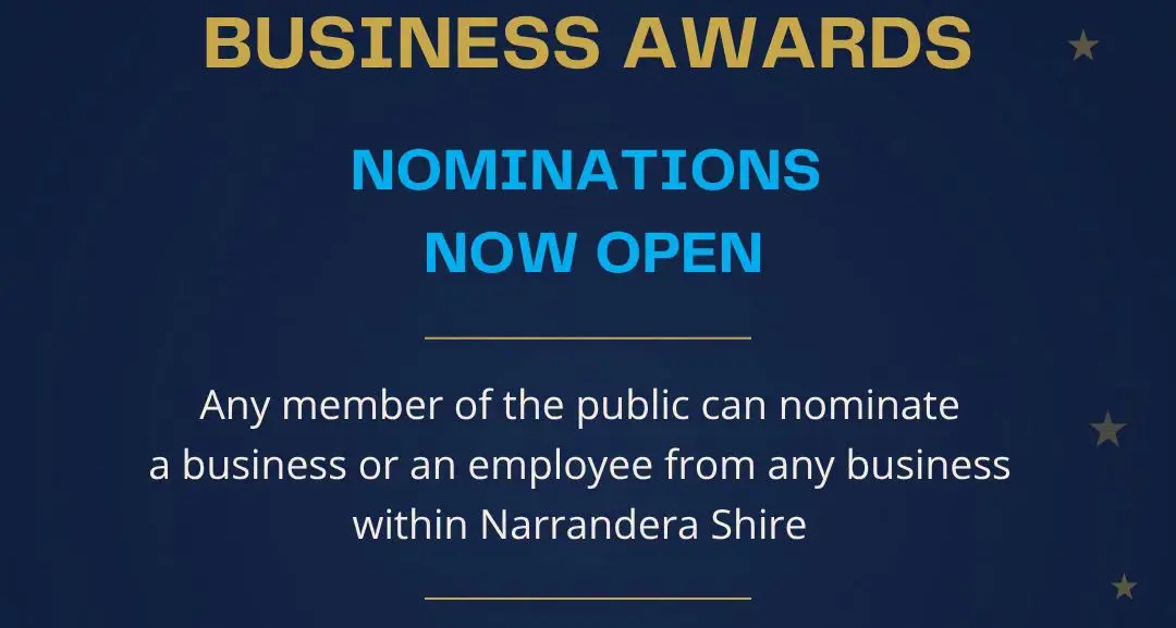 Narrandera Shire Business Awards now open