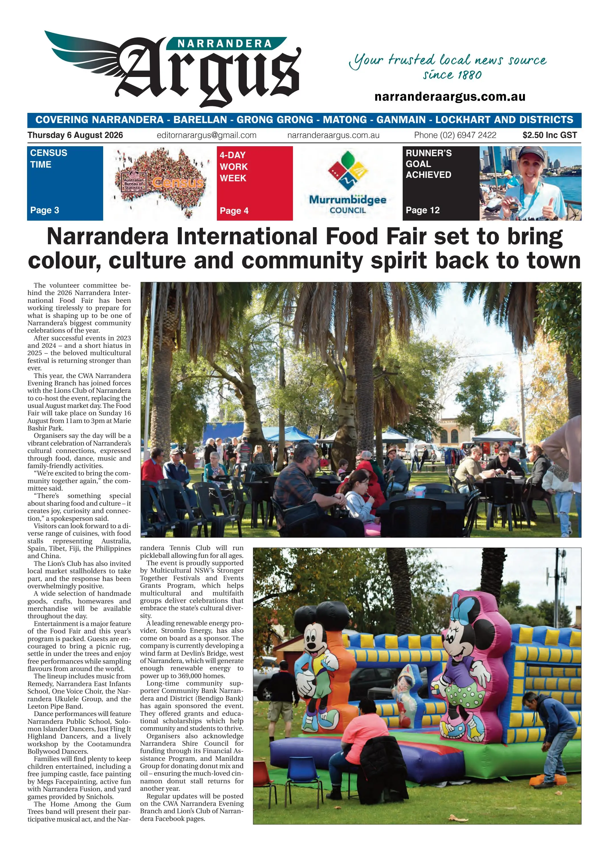 Narrandera Argus - Thursday 6 August 2026