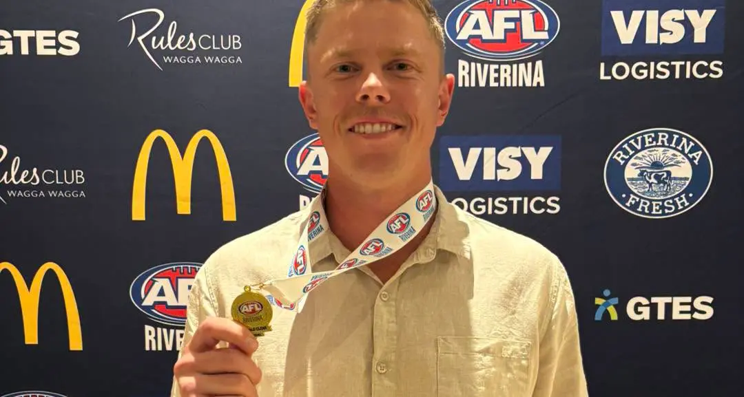 Barellan ruckman first to win medal in three decades