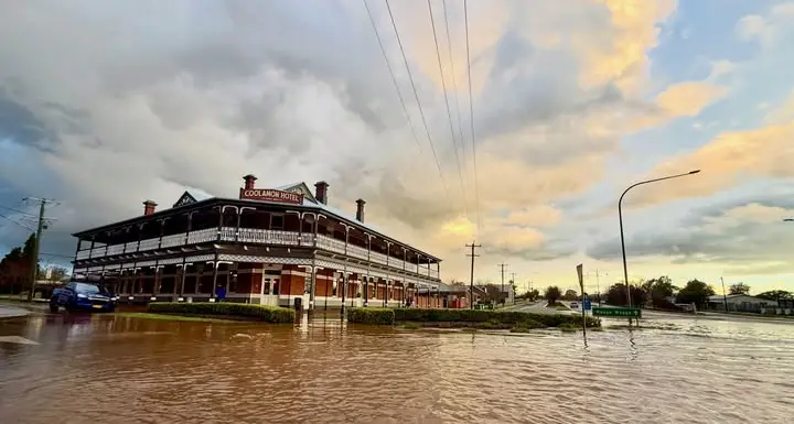 Coolamon drenched after deluge of rain