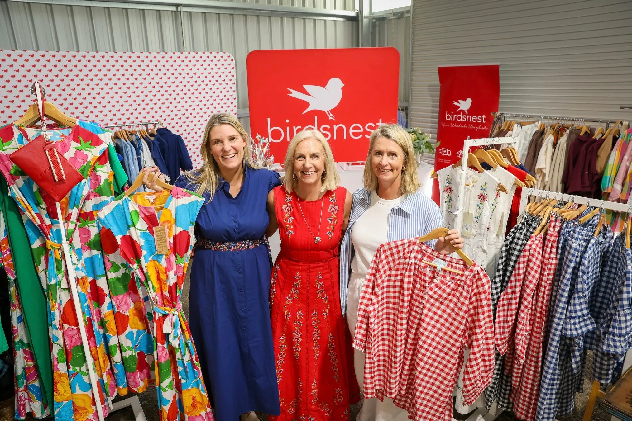 <p>Pictured are Jane Cay, Sandy Schofield, and Carolyn Allen of Birdsnest. PHOTO: HMFD Facebook</p>\\n