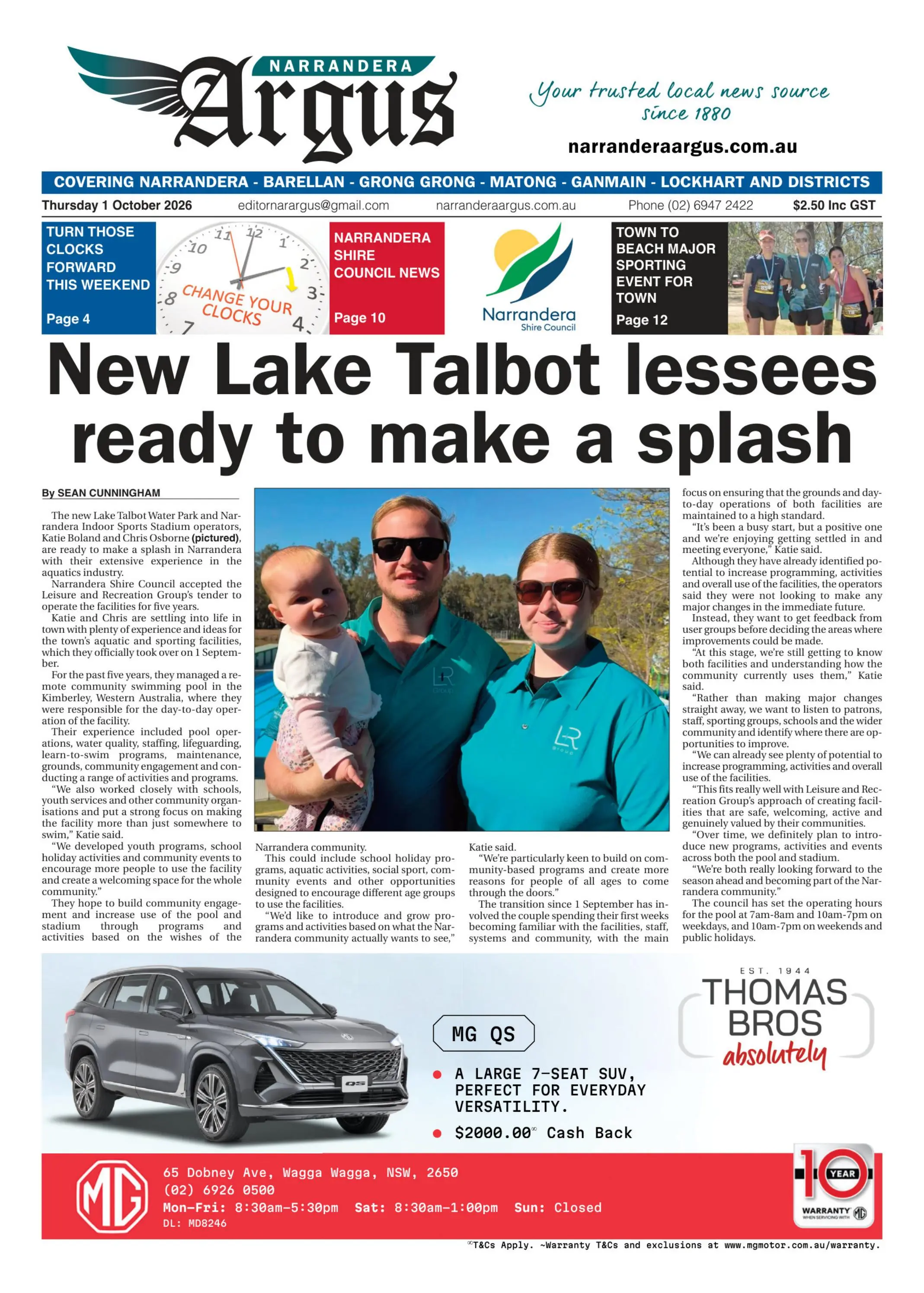 Narrandera Argus, Thursday, 1 October, 2026