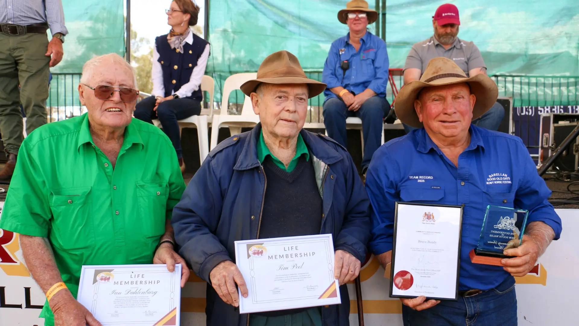 Master horseman honoured with life memberships for dedication
