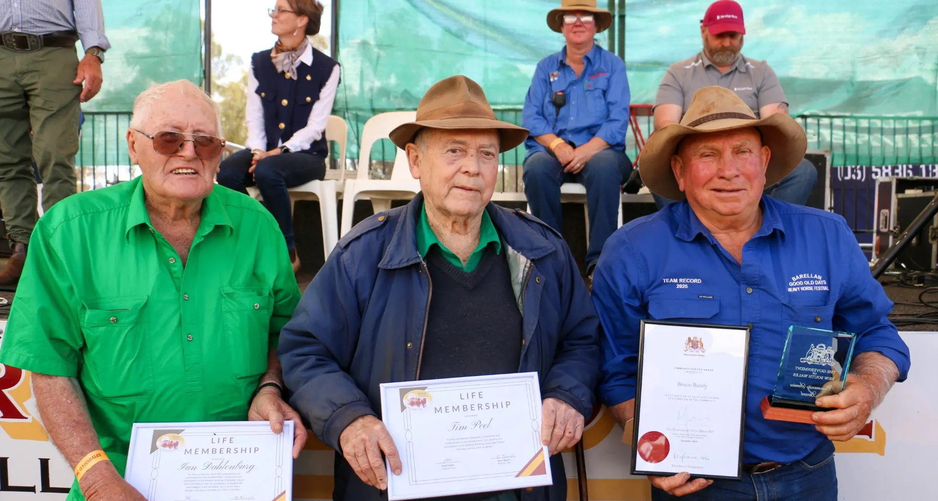Master horseman honoured with life memberships for dedication