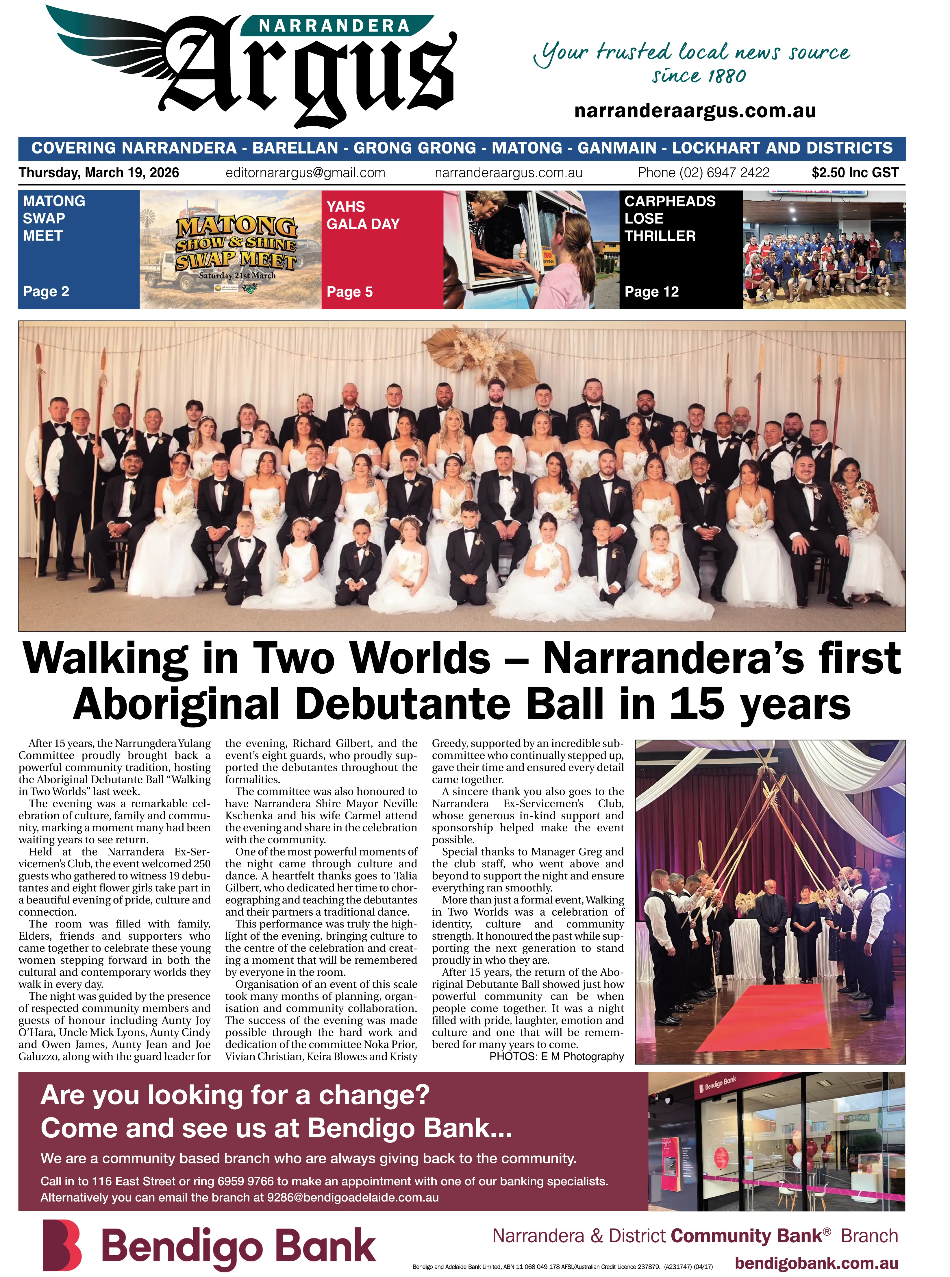 Narrandera Argus, Thursday, March 19, 2026