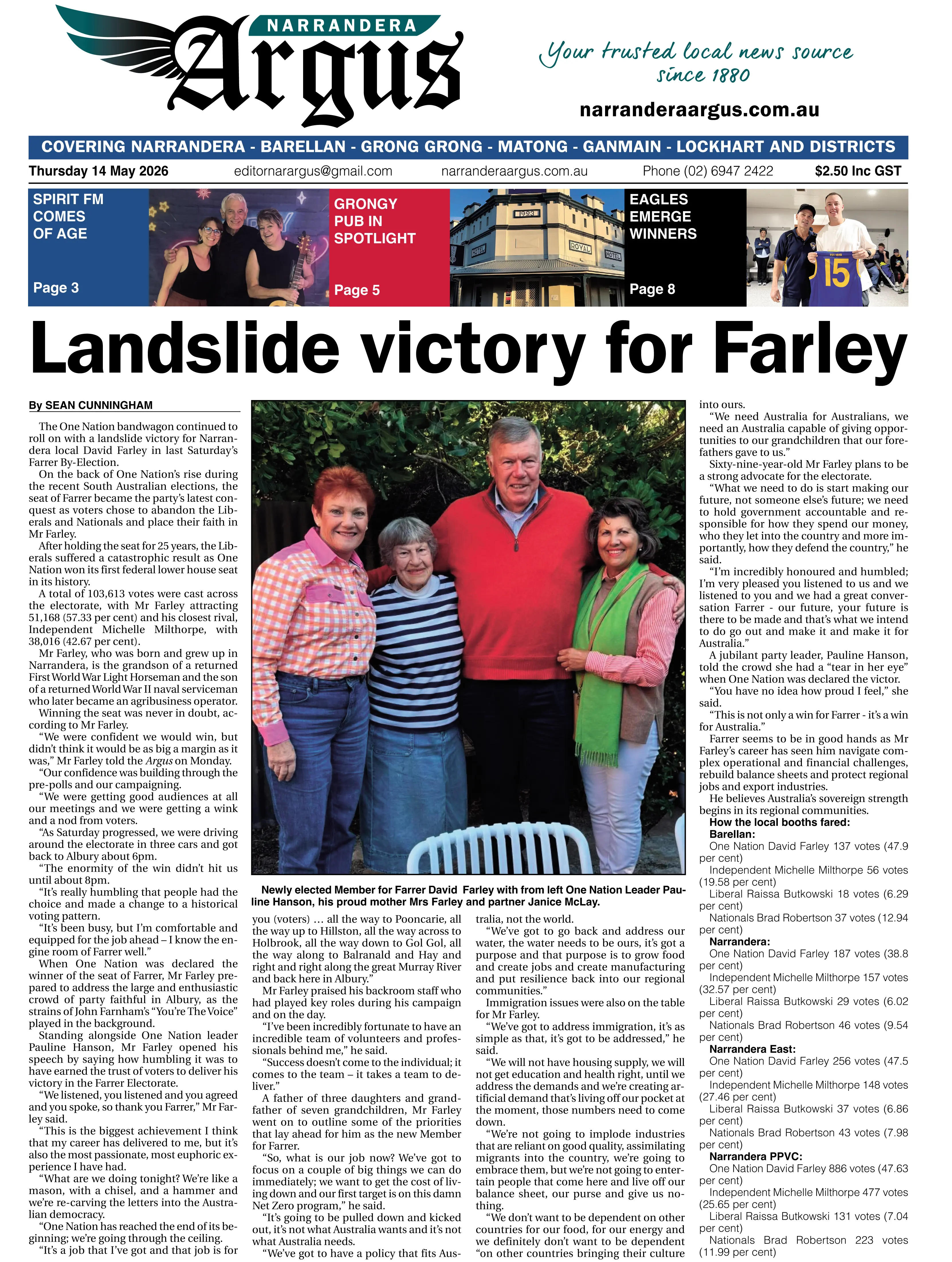 Narrandera Argus, May 14, 2026