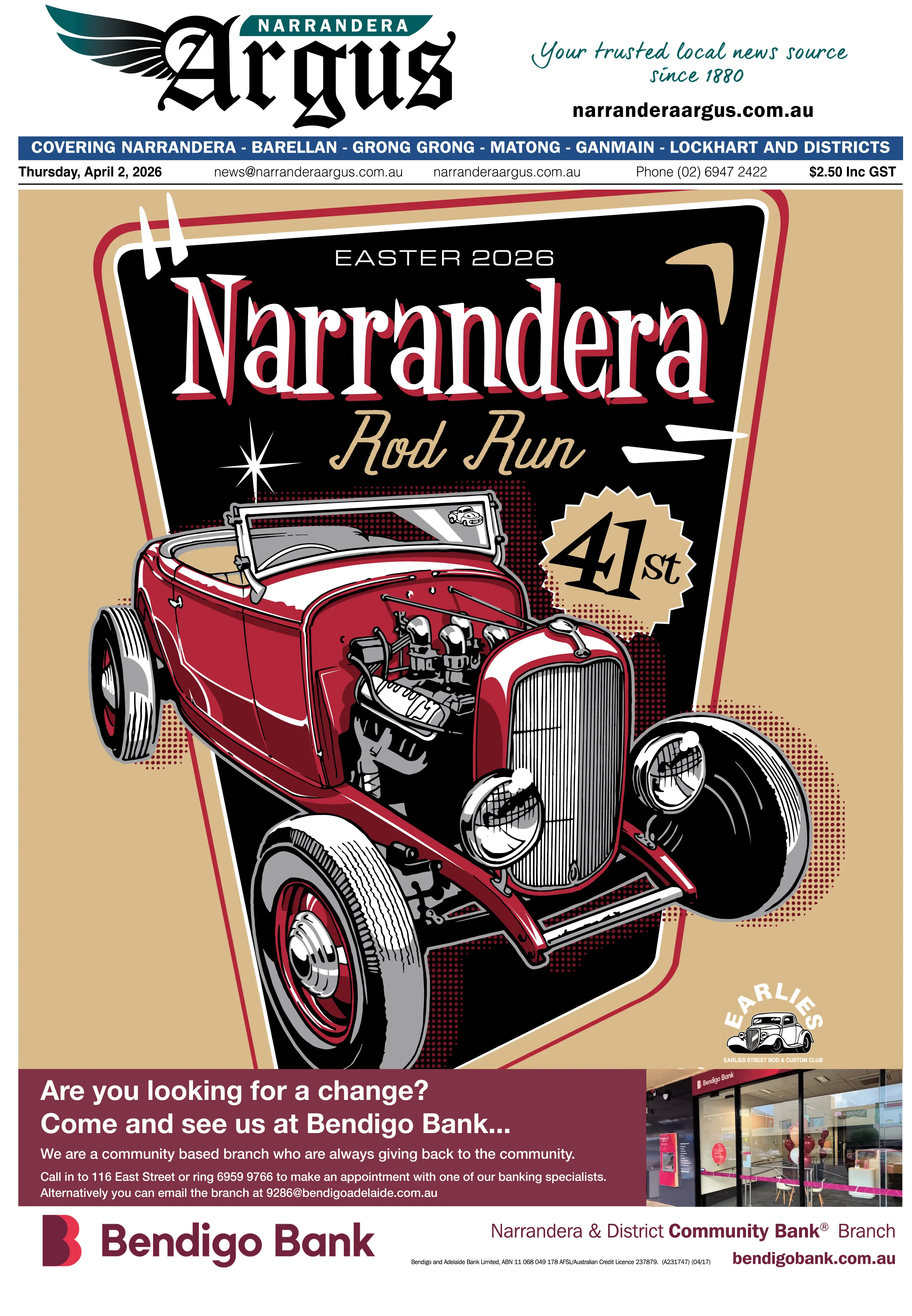 Narrandera Argus, Thursday, April 2, 2026