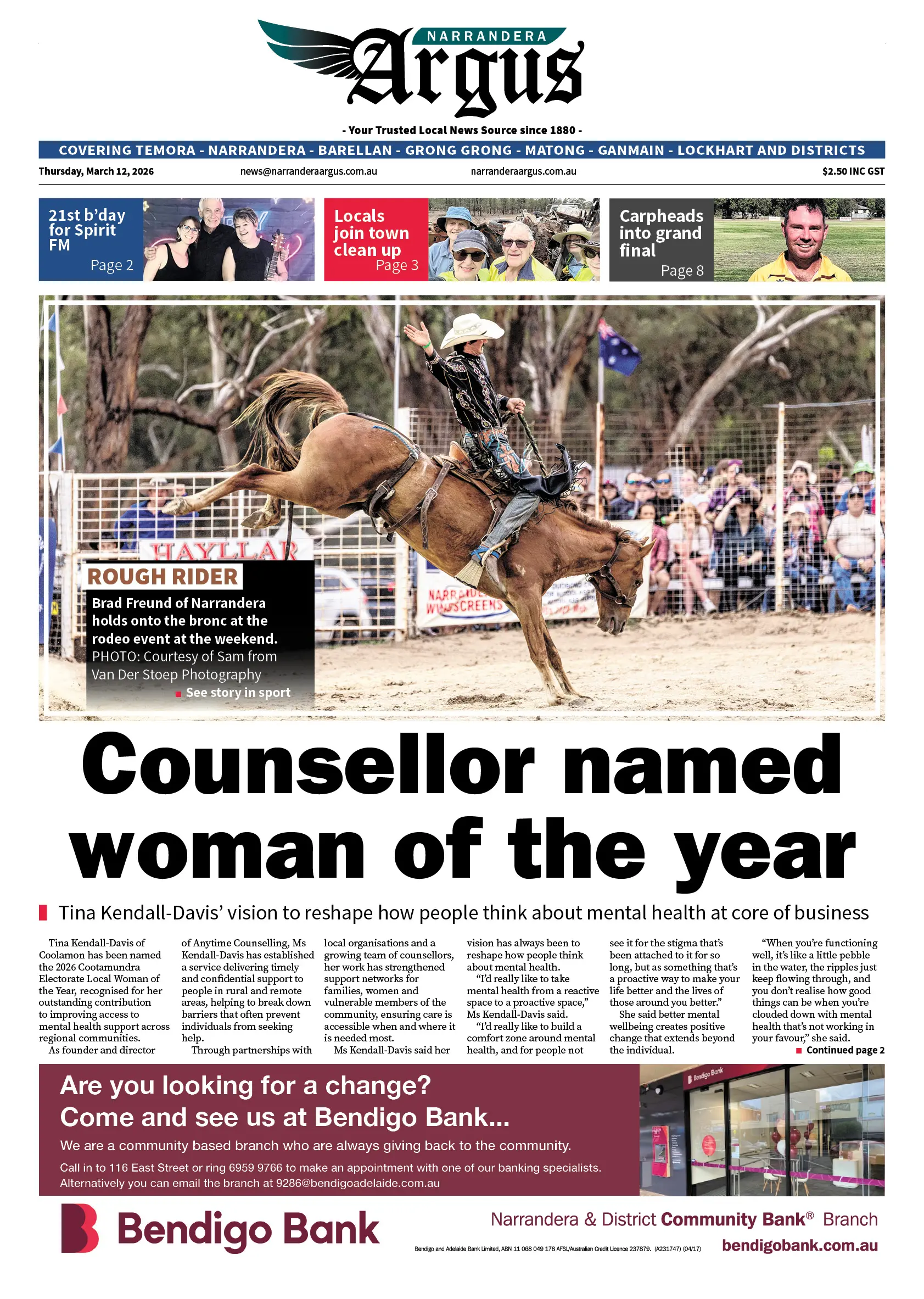 Narrandera Argus, Thursday, March 12, 2026