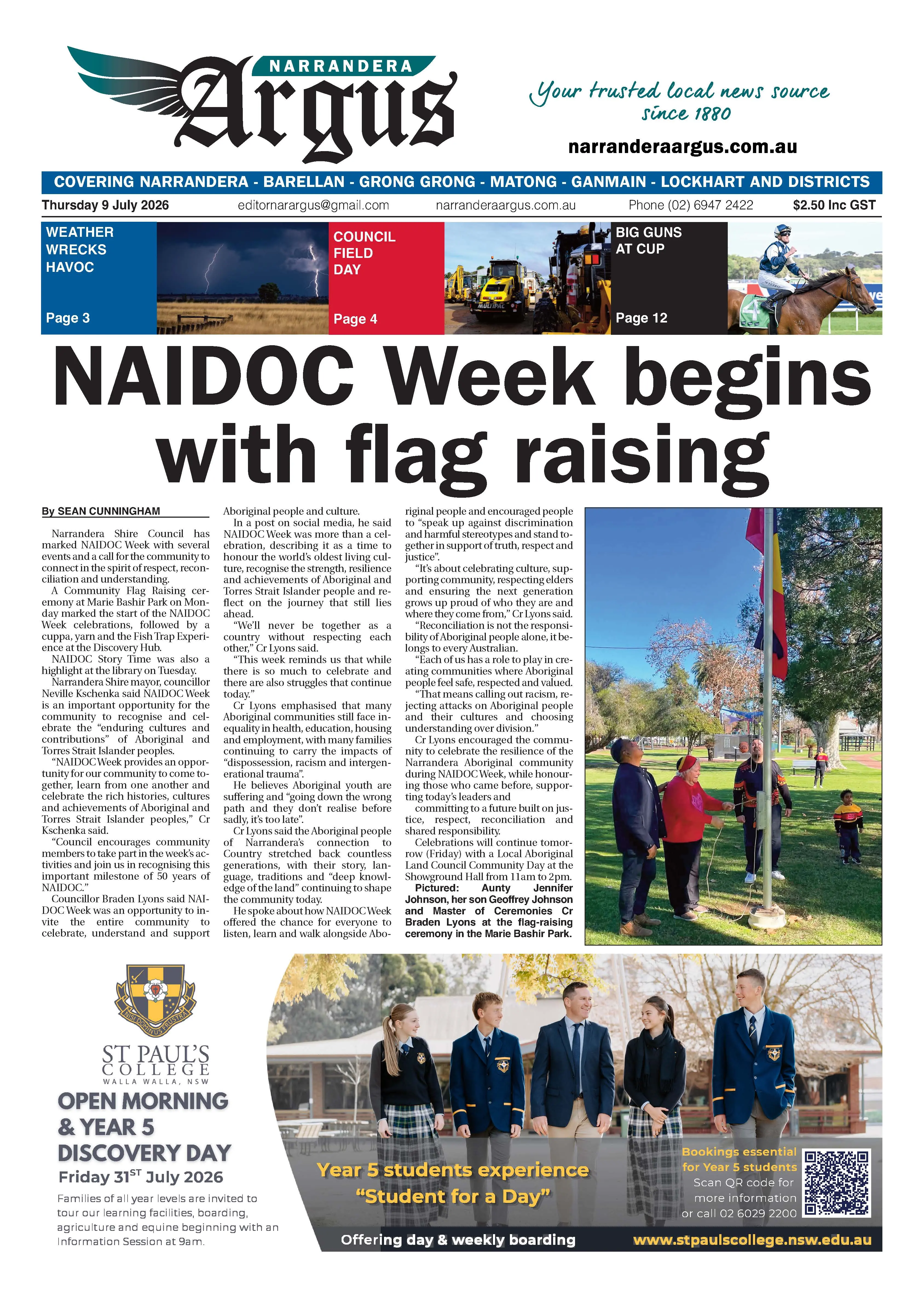 Narrandera Argus, July 9, 2026