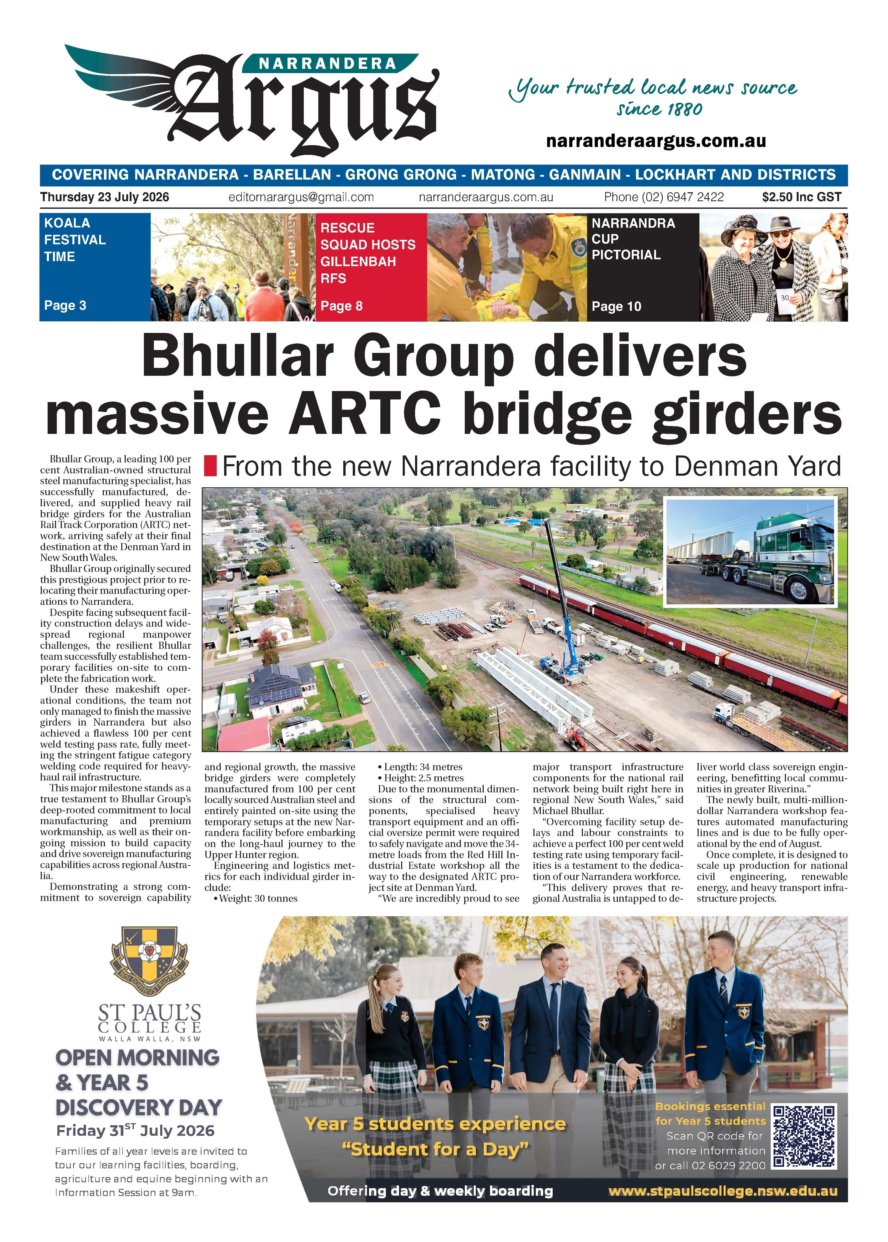 Narrandera Argus, July 23, 2026