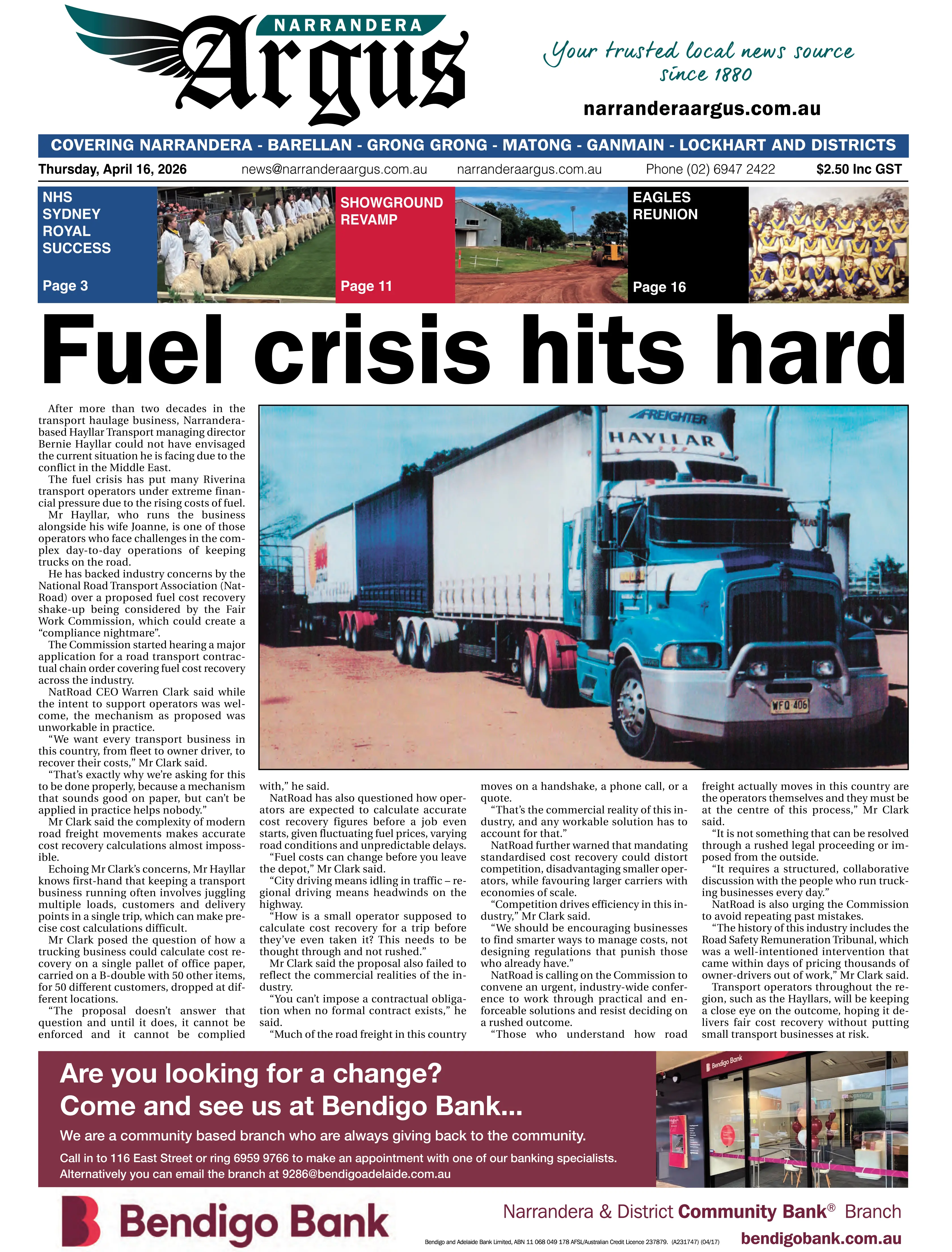 Narrandera Argus, April 16, 2026