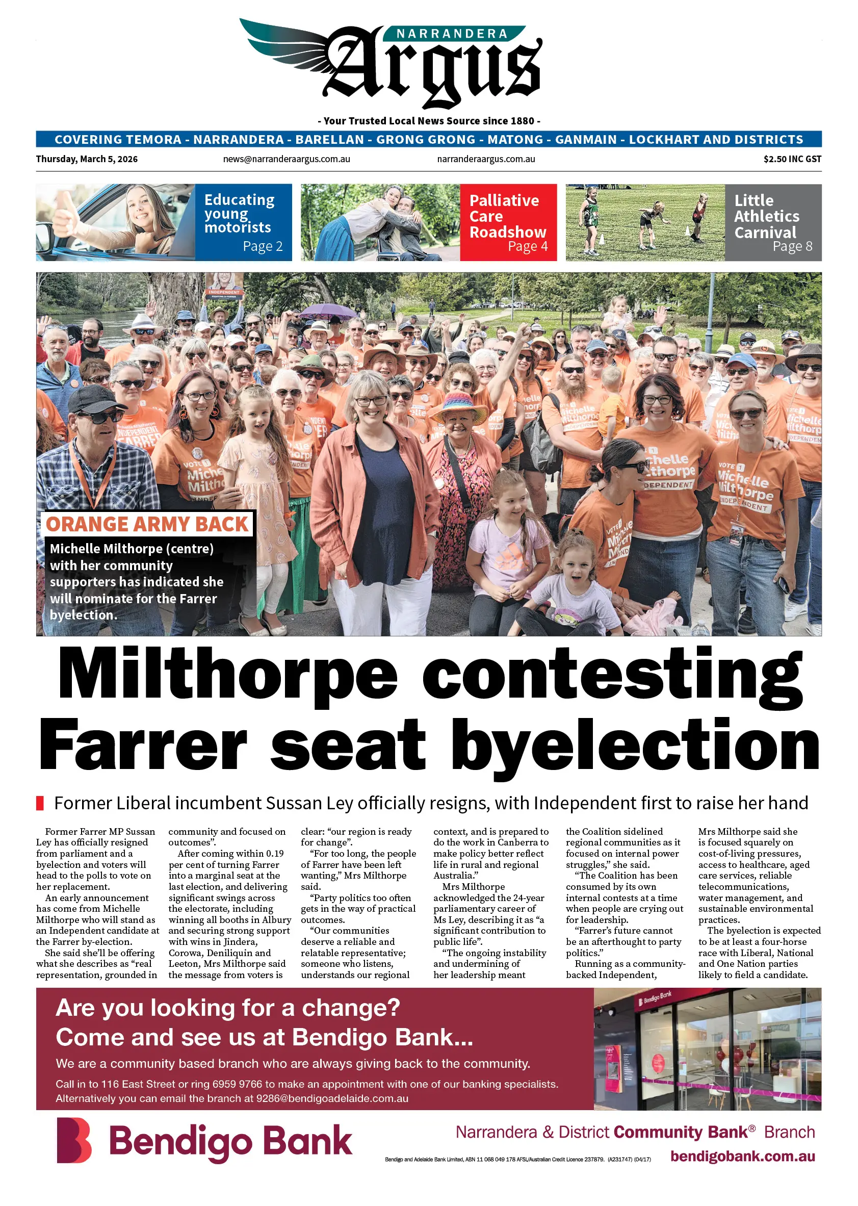 Narrandera Argus, Thursday, March 5, 2026