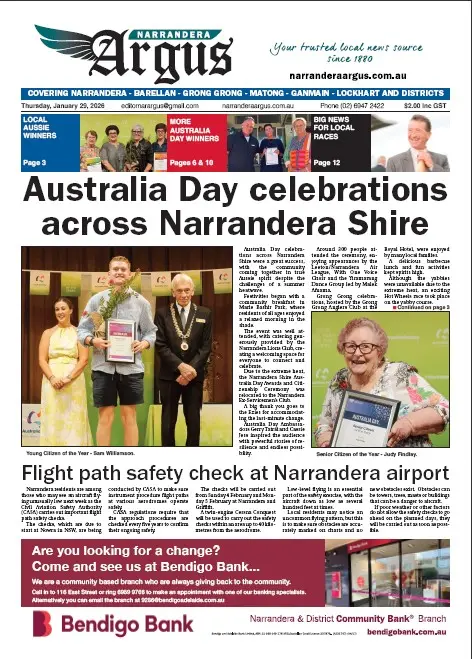 Narrandera Argus, Thursday, January 29, 2026